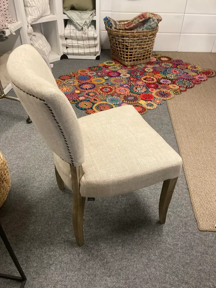 Maggie matstol linen sand