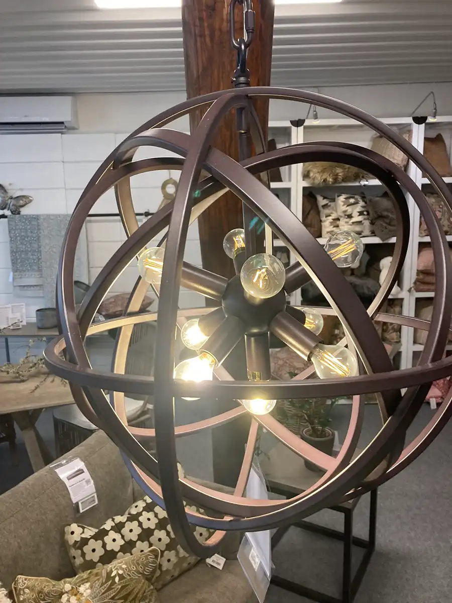 Nest taklampa mörkbrun Ø50 cm