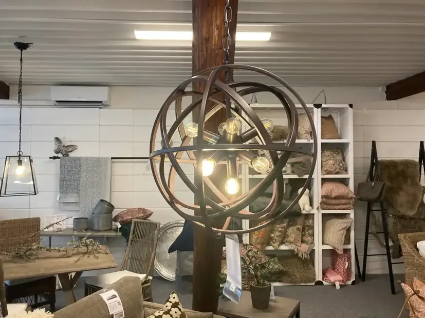 Nest taklampa mörkbrun Ø50 cm