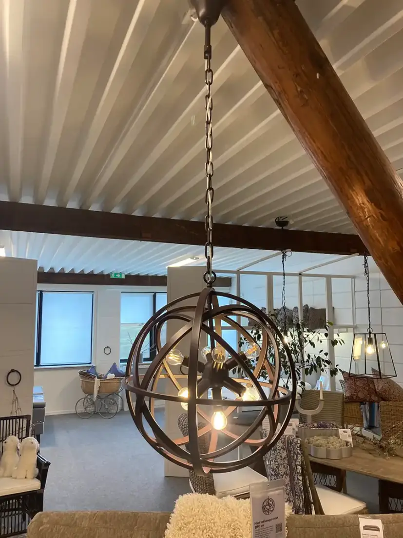 Nest taklampa mörkbrun Ø50 cm