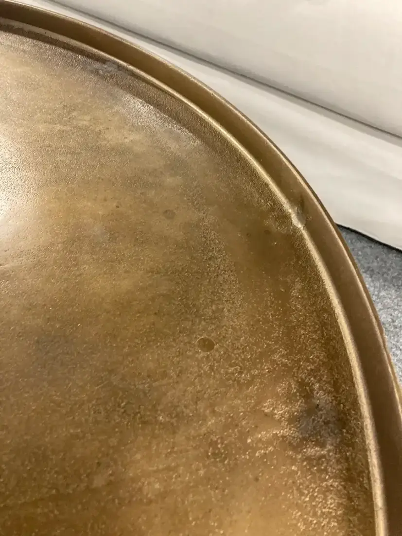 Fabio soffbord svart/vintage mässing