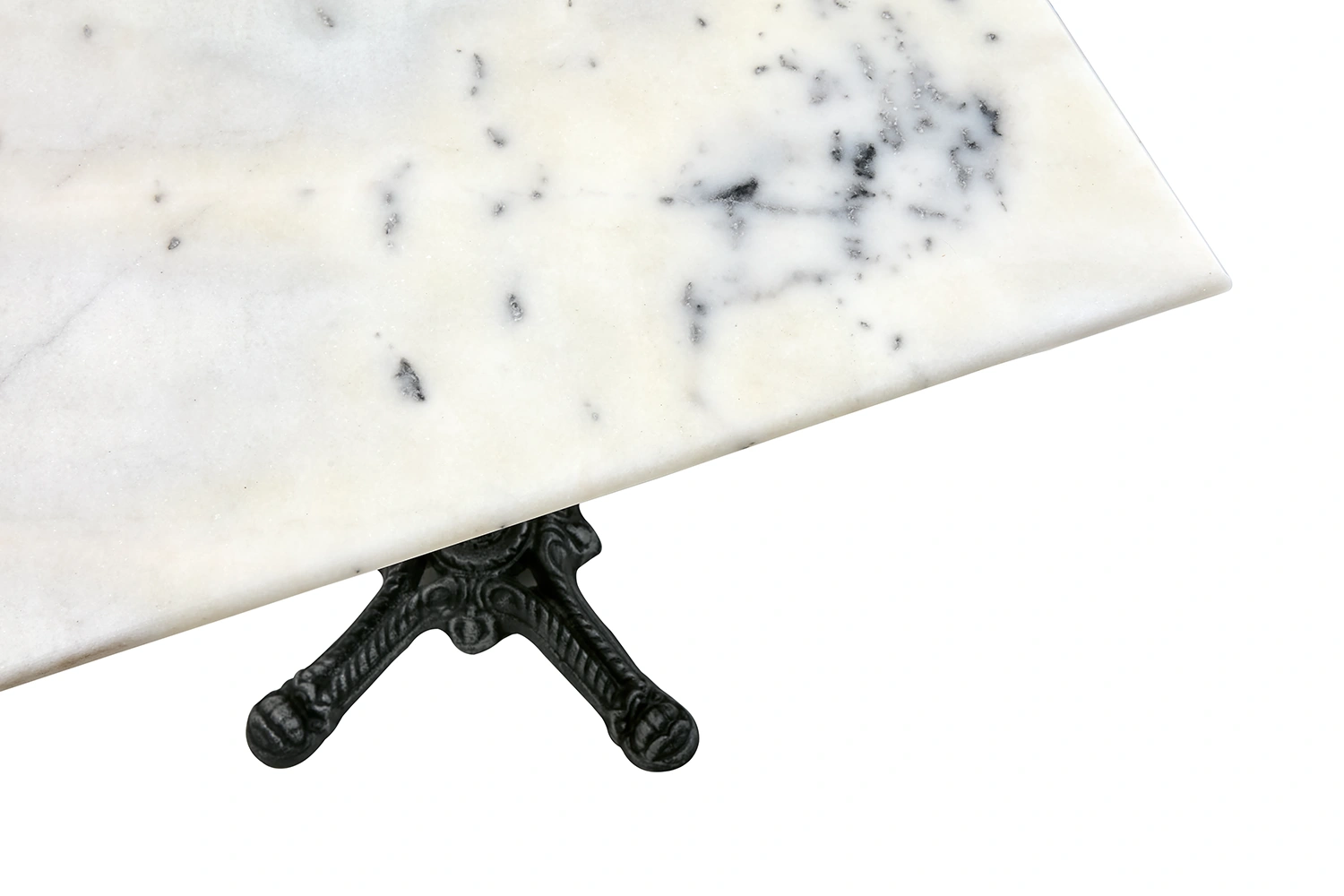 Loire cafébord vit/svart 70x70 cm