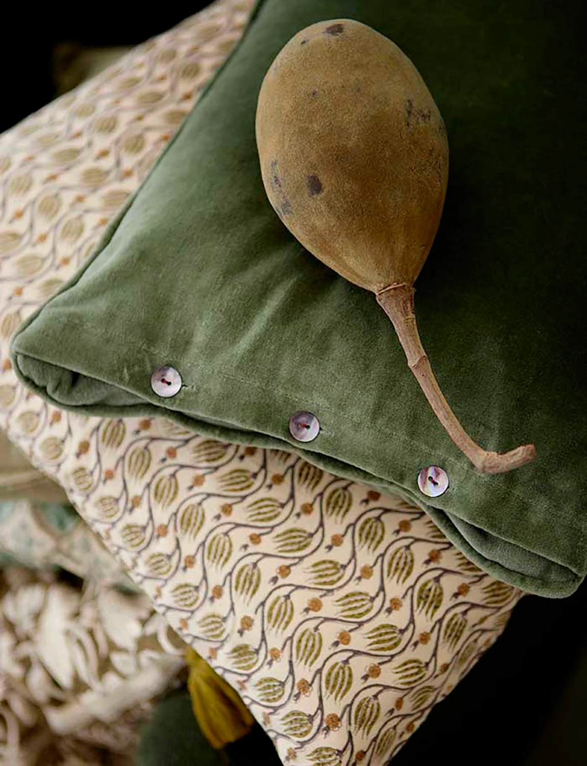 Kudde Velvet Ivy 50x35 cm