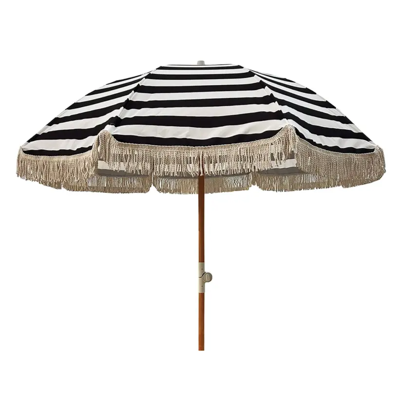 Hillerstorp Parasoll svart/vit Ø200 cm
