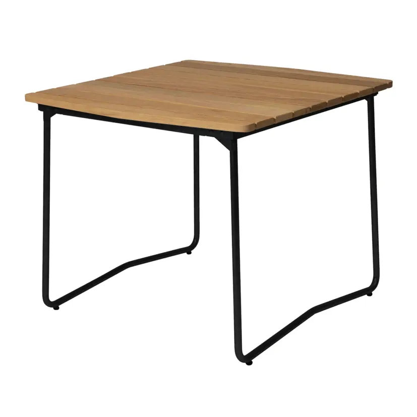 B31 bord oljad ek/svart 84x92 cm