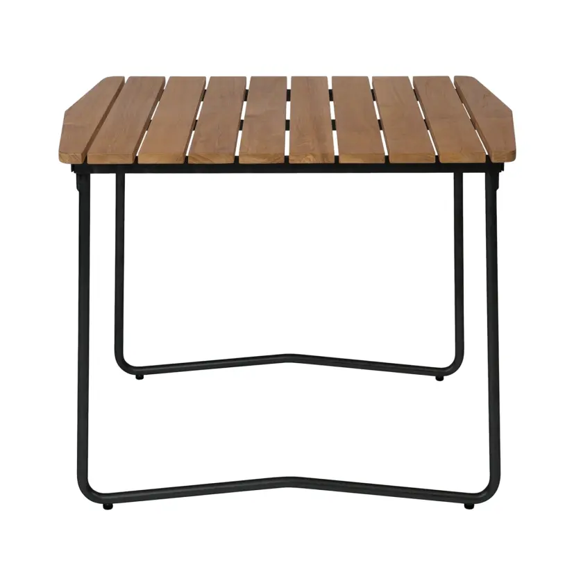 B31 bord teak/svart 84x92 cm