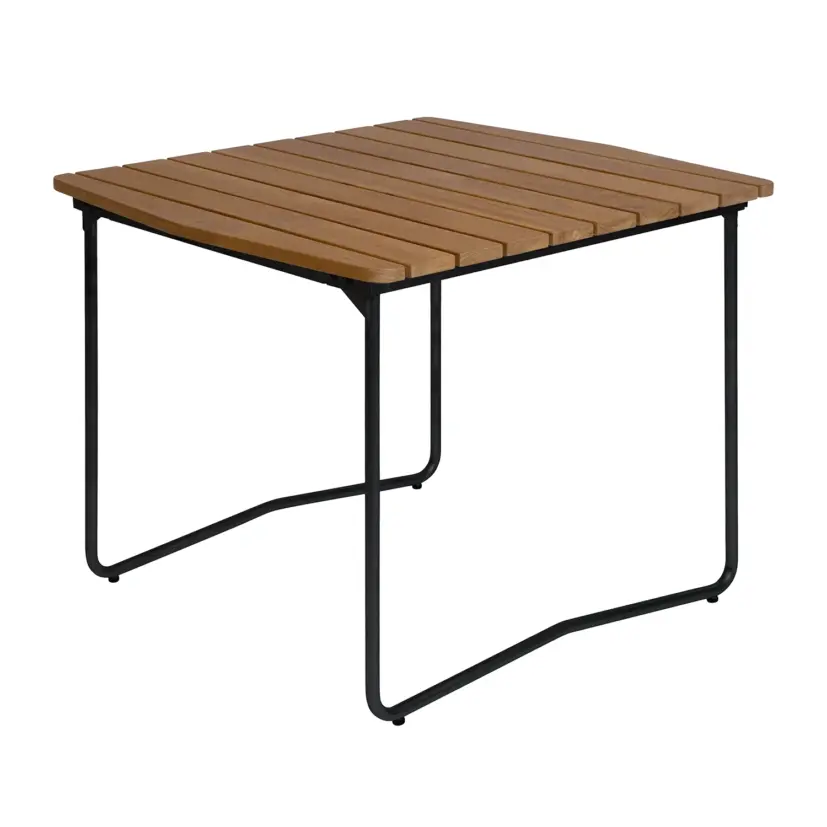 B31 bord teak/svart 84x92 cm