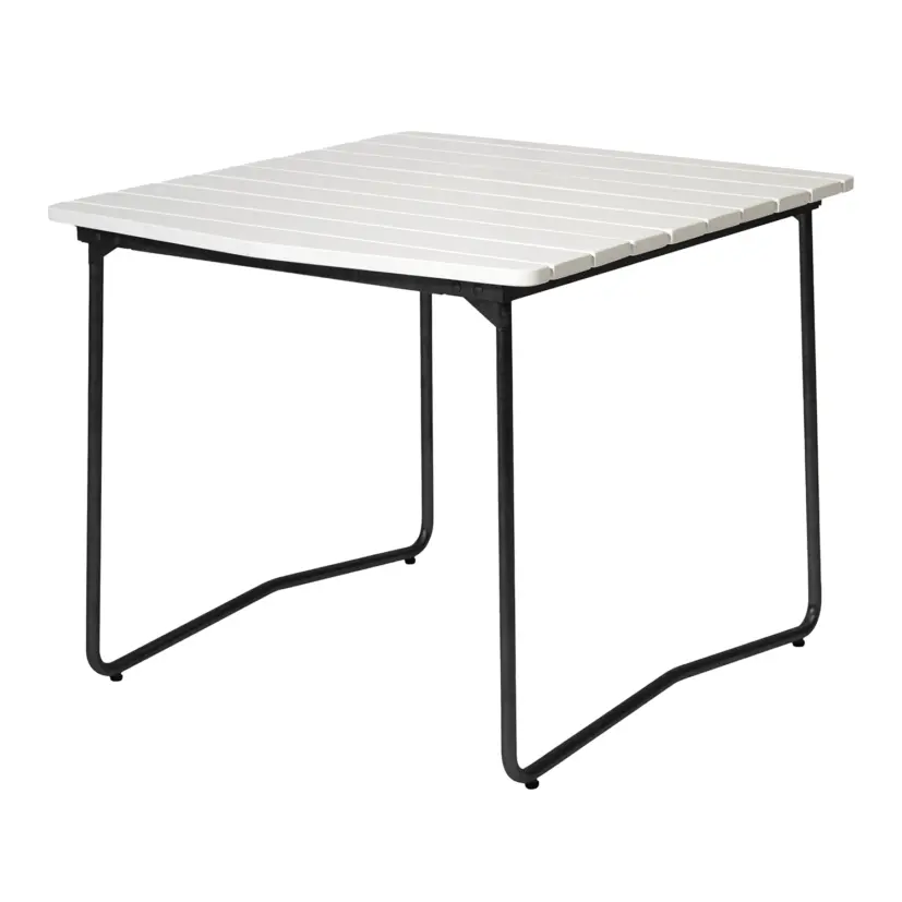 B31 bord vit ek/svart 84x92 cm