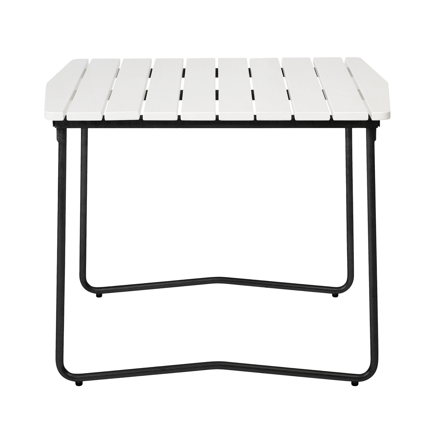 B31 bord vit ek/svart 84x92 cm