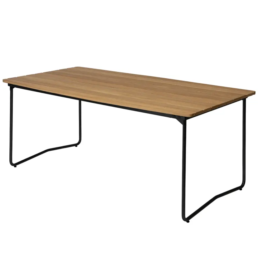 B31 bord oljad ek/svart 170x92 cm