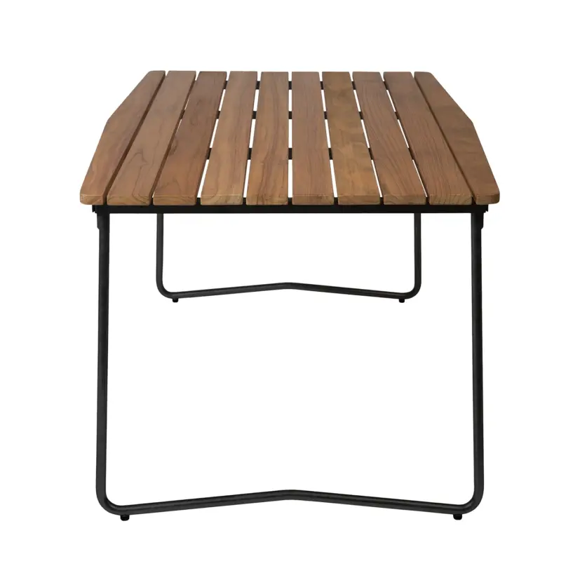 B31 bord teak/svart 170x92 cm