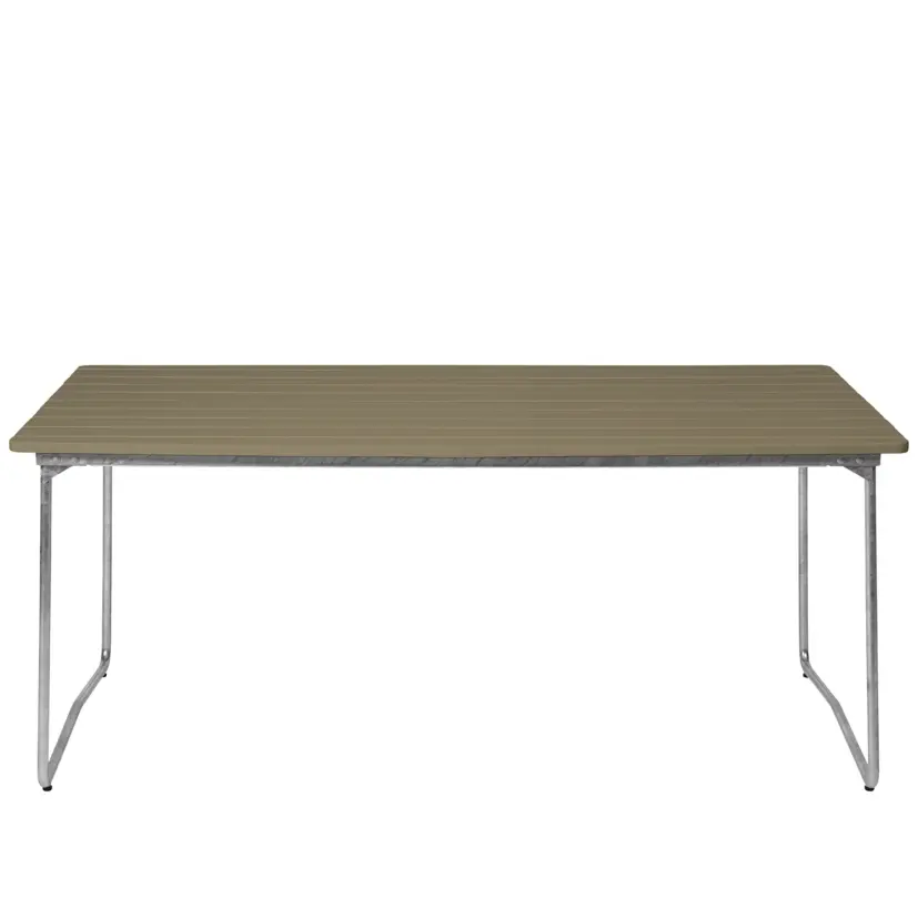 B31 bord ljusgrön ek/varmförzinkad 170x92 cm