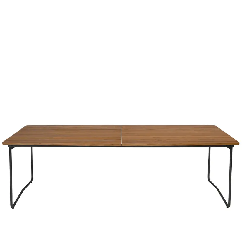 B31 bord teak/svart 230x92 cm