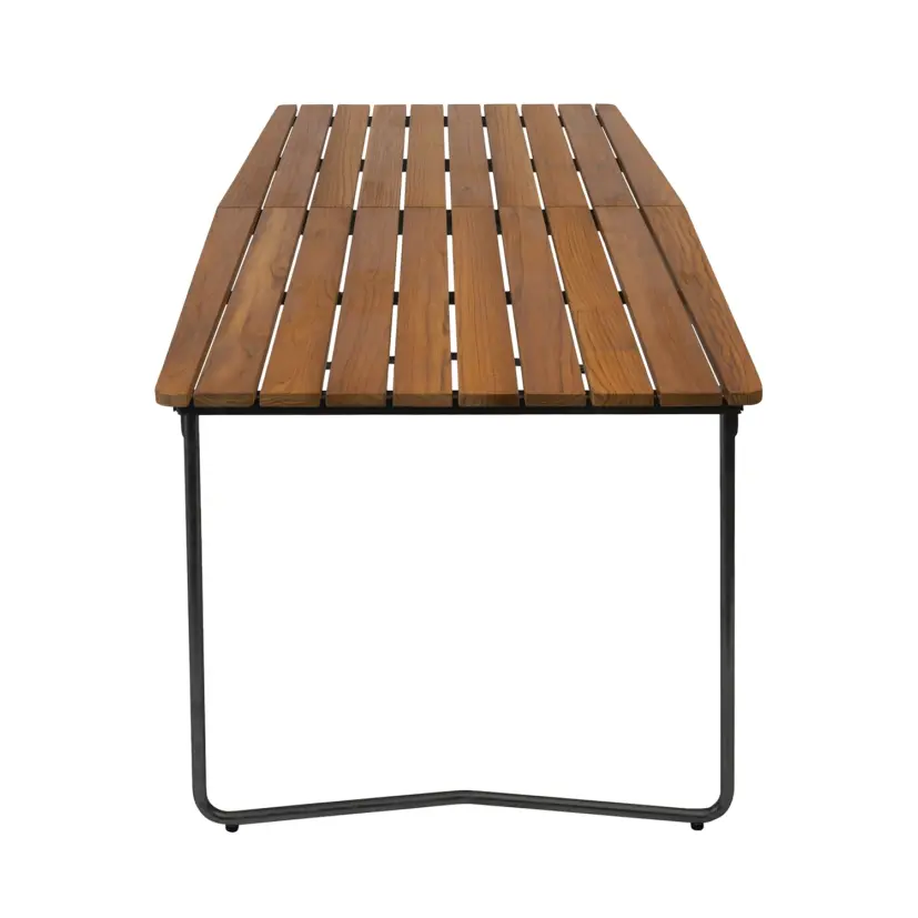 B31 bord teak/svart 230x92 cm