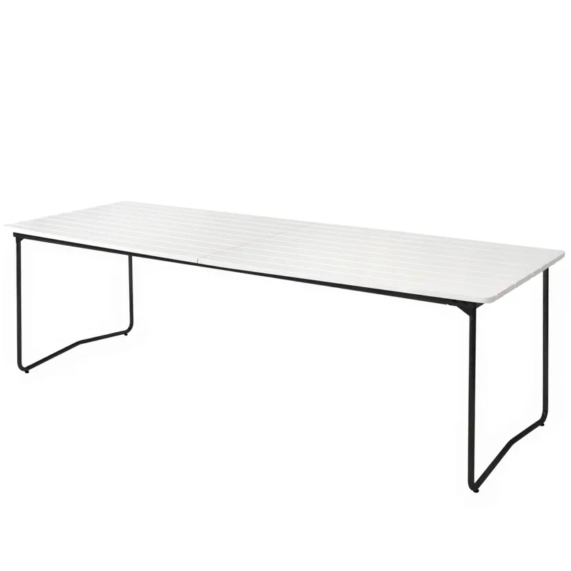 B31 bord vit ek/svart 230x92 cm