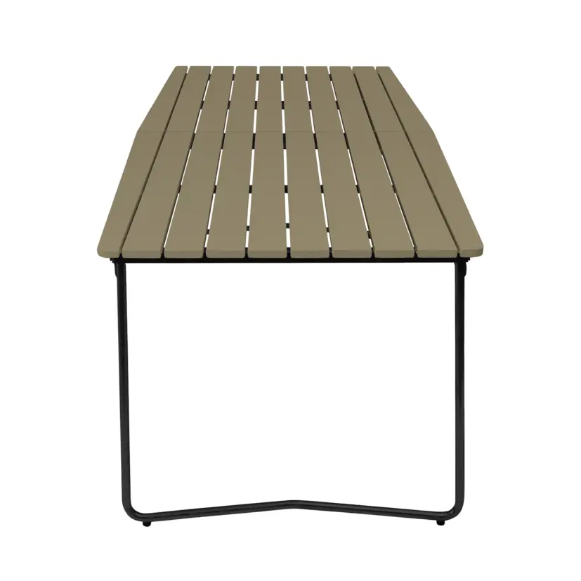 B31 bord ljusgrön ek/svart 230x92 cm
