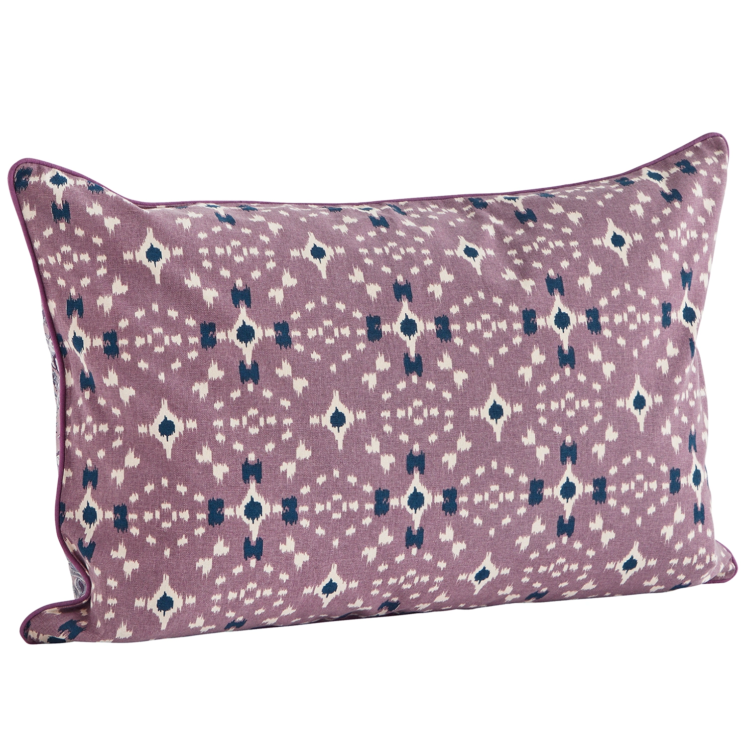 Kuddfodral tvåsidigt lila/violett 60x40 cm