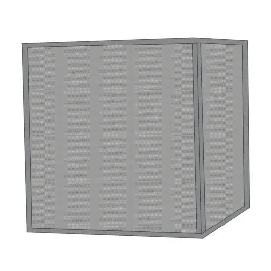 Biella myggnät grå, till 300x400 (4-pack)