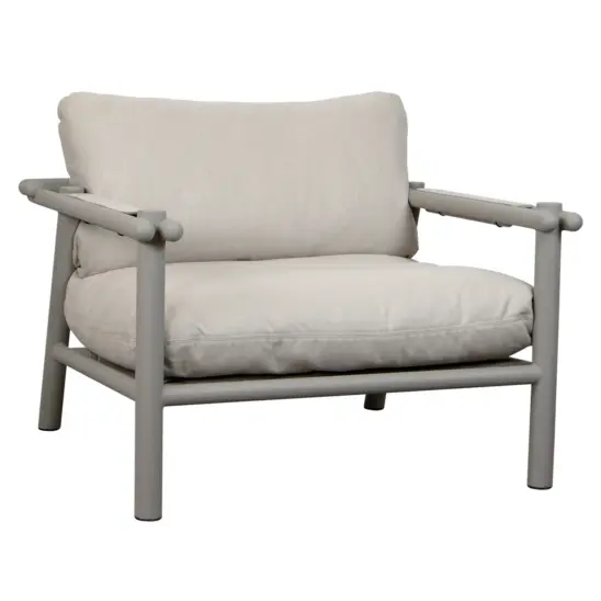 Sticks fåtölj Alu taupe inkl. dyna