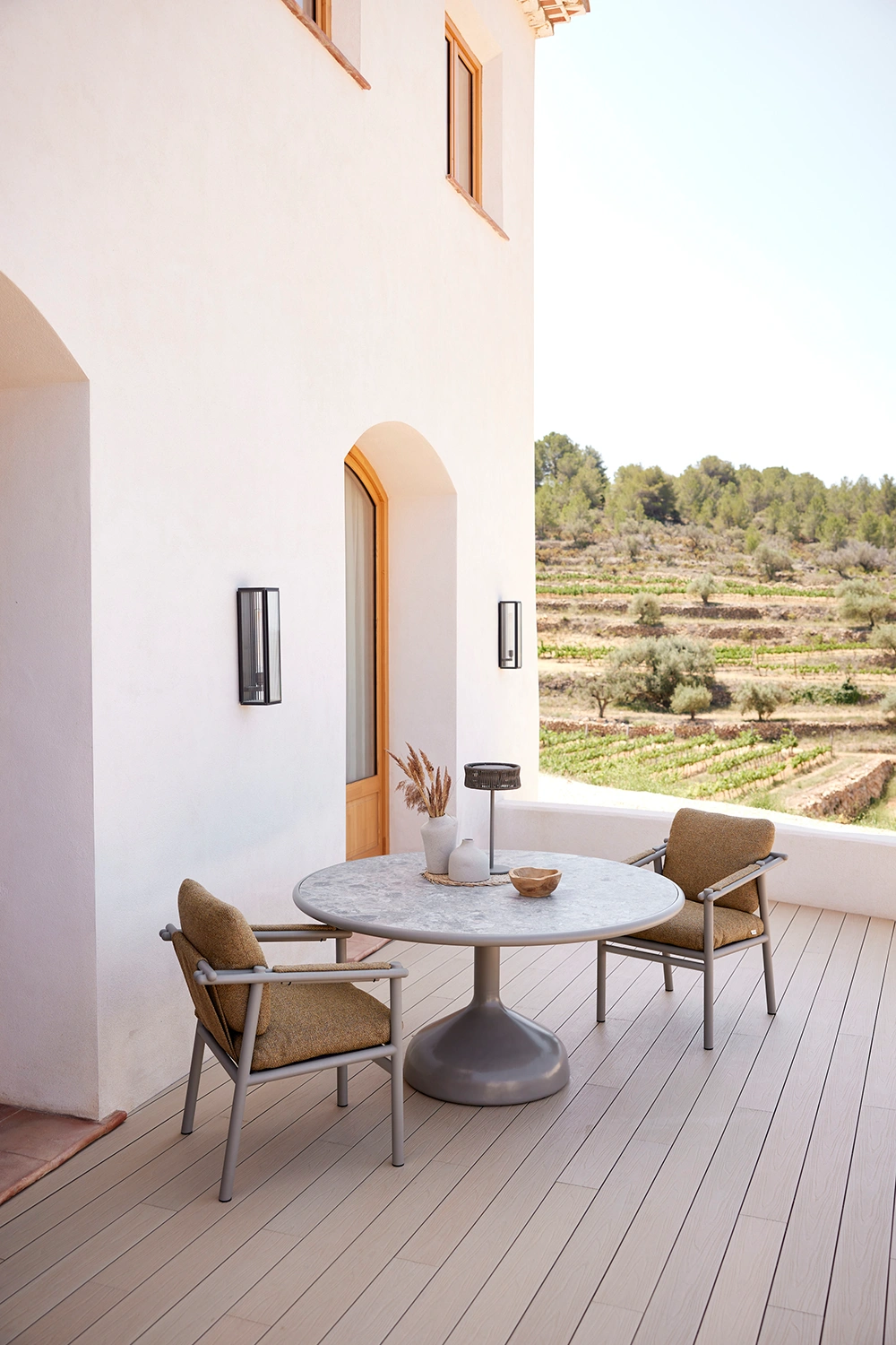 Sticks karmstol Alu taupe inkl. dyna