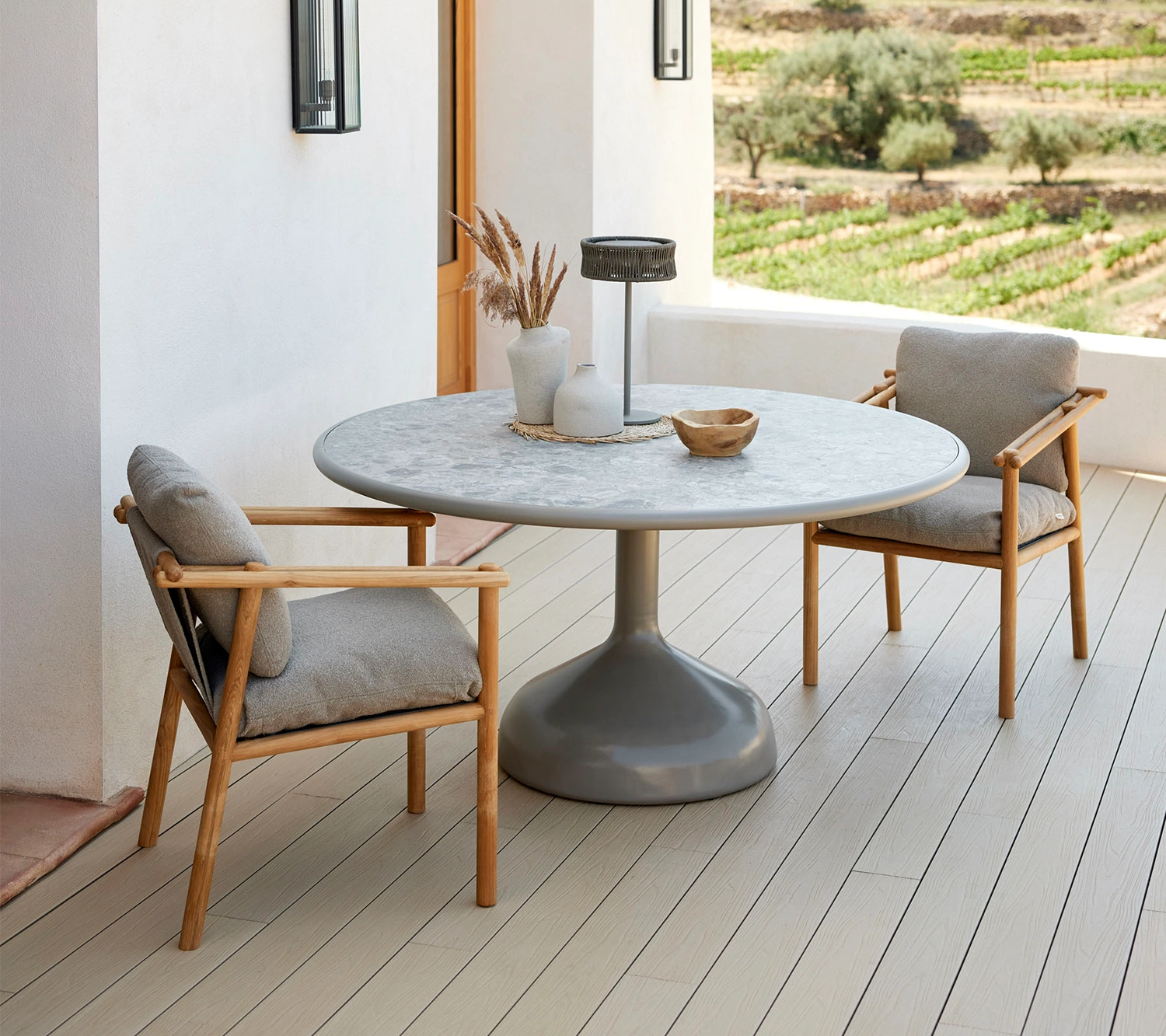 Sticks karmstol Teak inkl. dyna