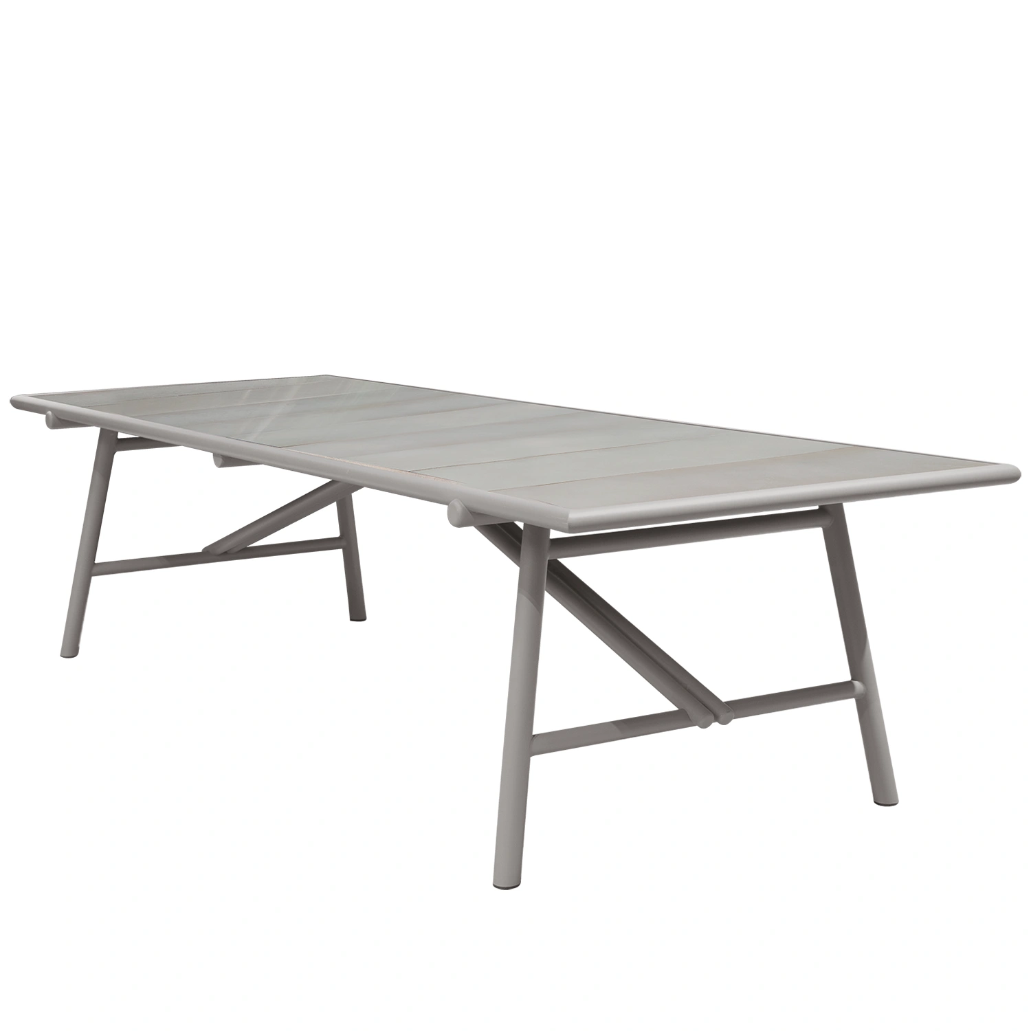 Sticks matbord Alu taupe 280x100 cm