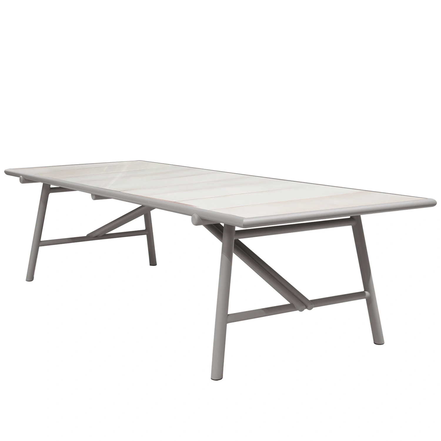 Sticks matbord Alu taupe 280x100 cm