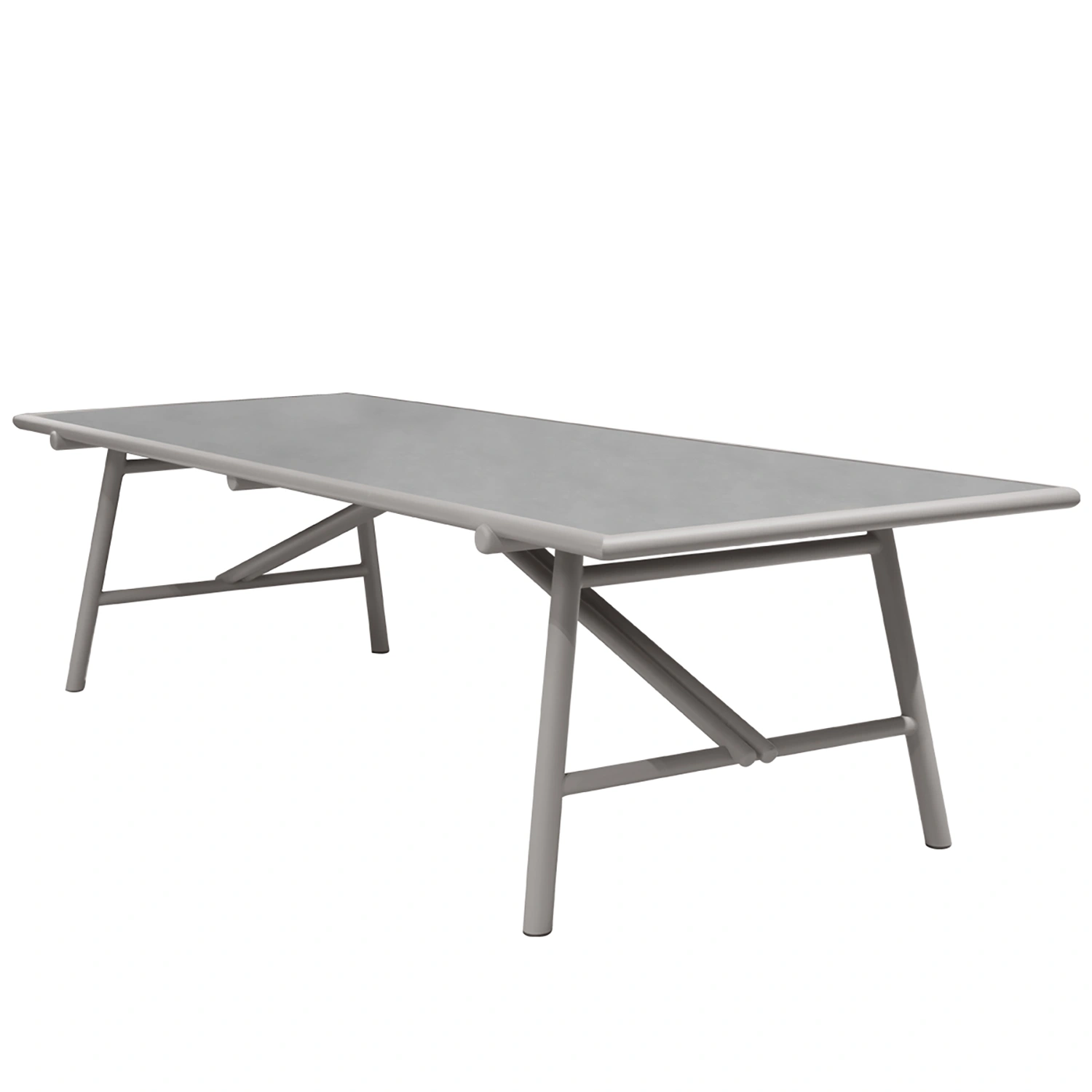 Sticks matbord Alu taupe 280x100 cm