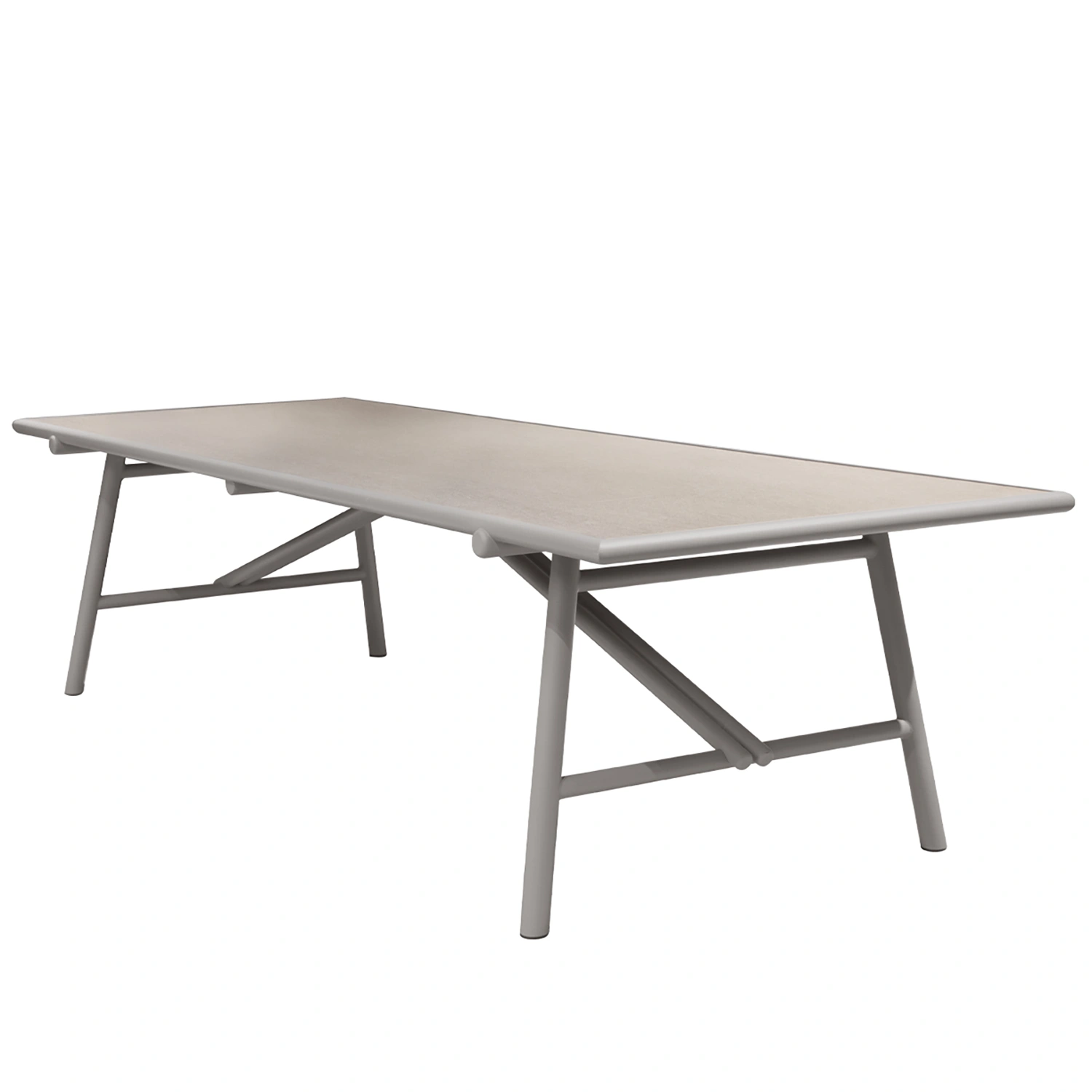 Sticks matbord Alu taupe 280x100 cm