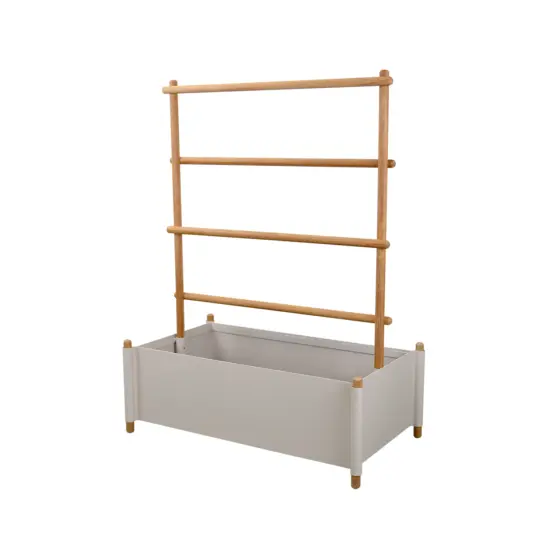 Sticks odlingslåda med spaljé, sand/teak