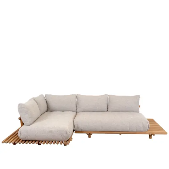 Sticks Platform hörnsoffa Teak inkl. dynor