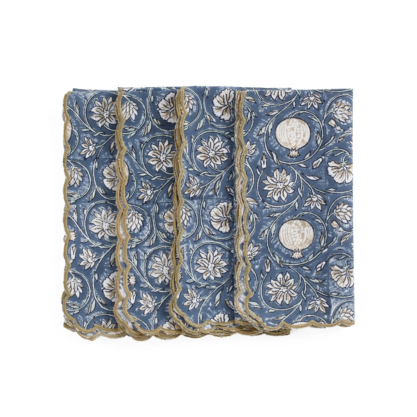 Servetter Tangier Pomegranate blå, 4-pack