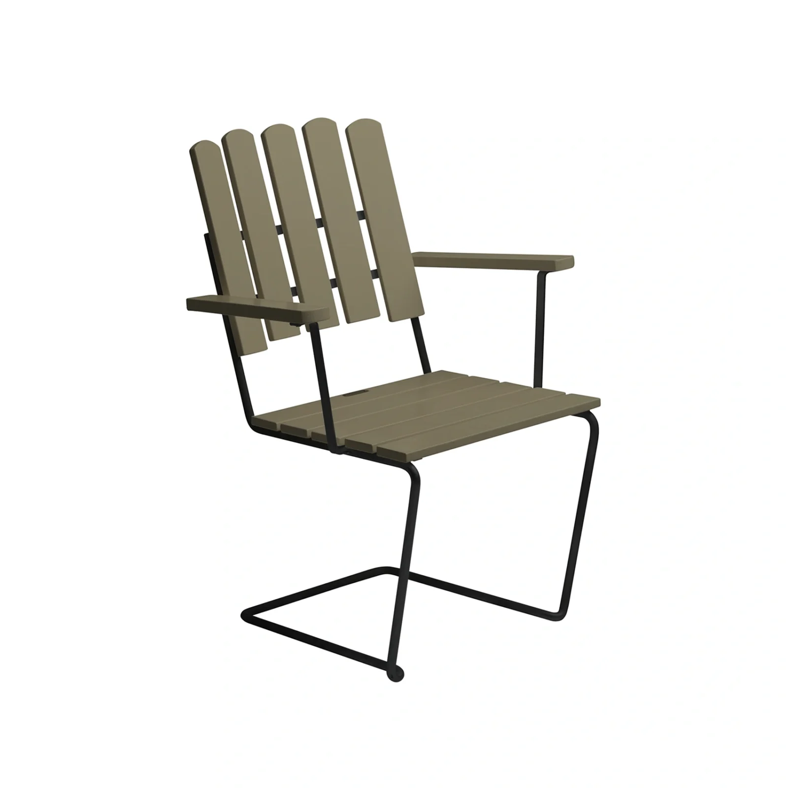 A2 fåtölj ljusgrön ek/svart