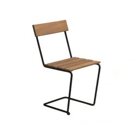 Stol 1 teak / svart
