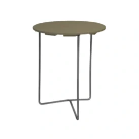 6B bord ljusgrön ek / varmförzinkad Ø60 cm