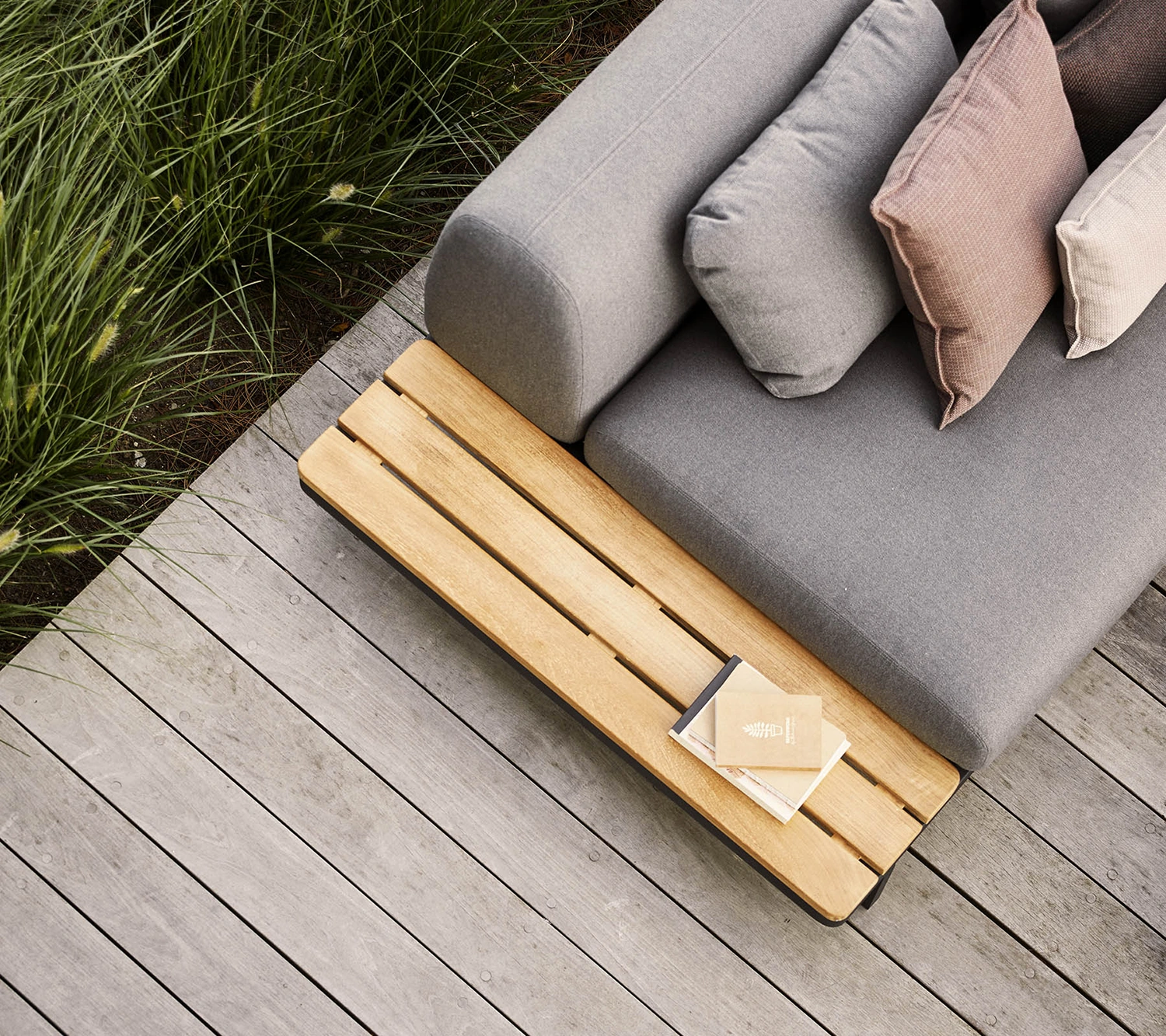 Space hörnsoffa stor, lavagrå/grå