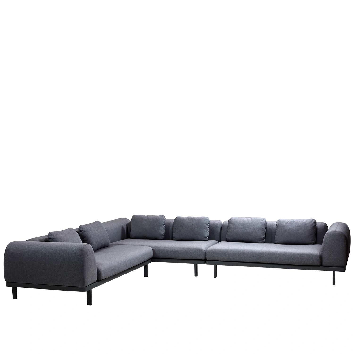 Space hörnsoffa stor, lavagrå/grå