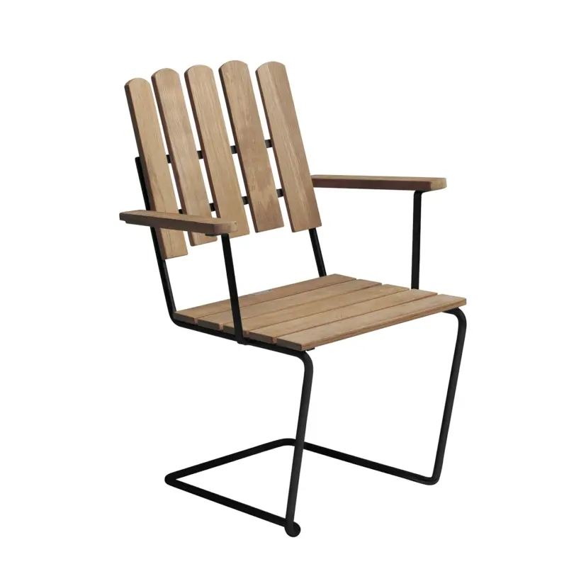 A2 fåtölj teak/svart