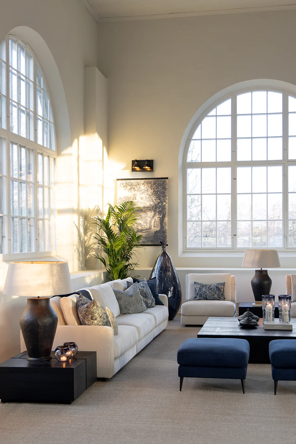 Belmont golvurna indigo 150 cm