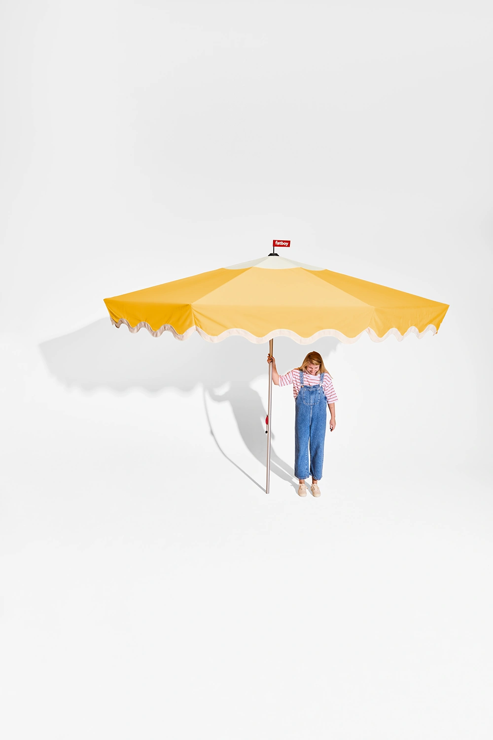 Pensol parasoll sunbeam Ø350 cm, inkl. parasollfot