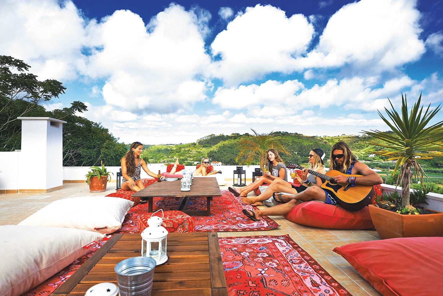 Picnic Lounge matta röd - Bild 6