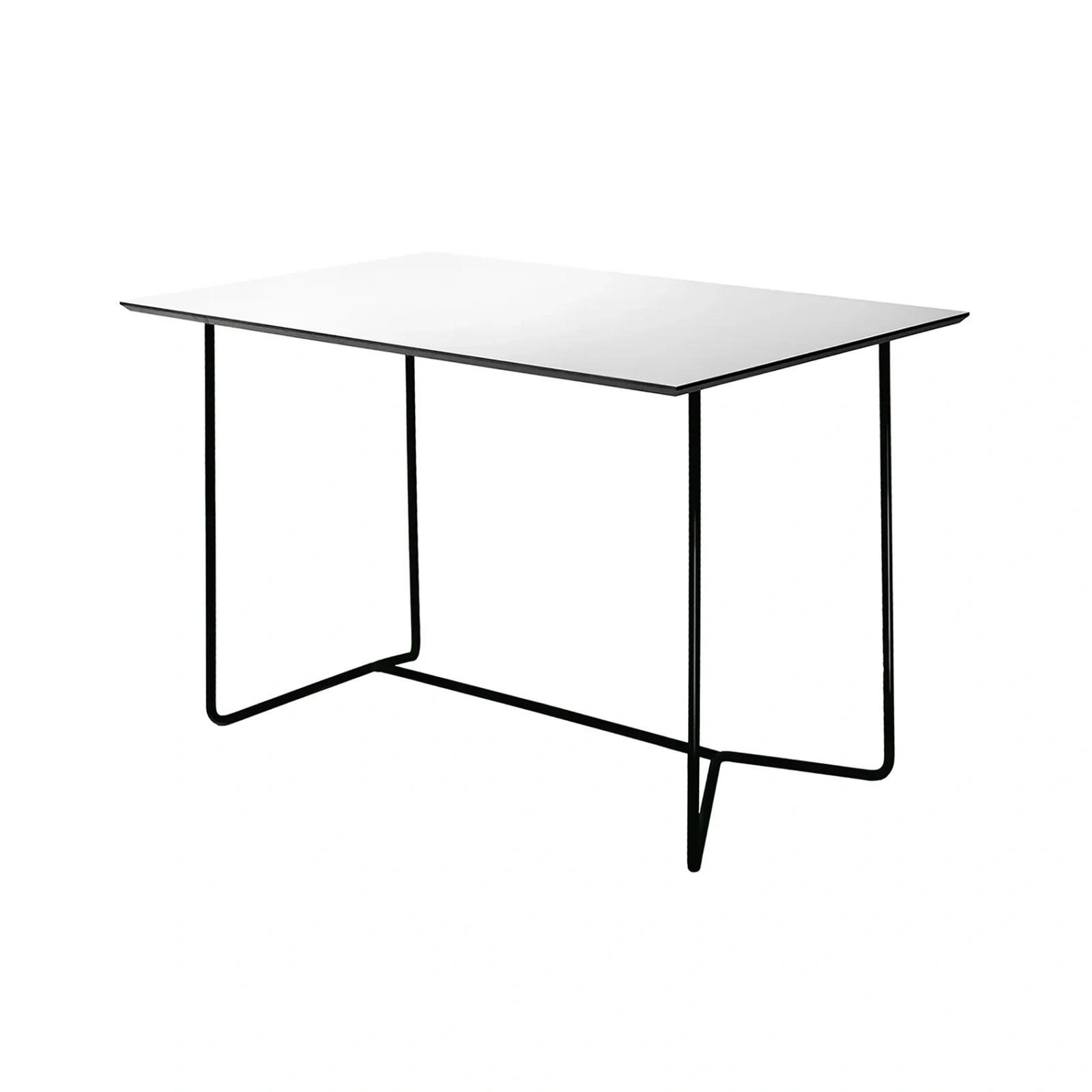 High-Tech bord vit/svart 110x70 cm