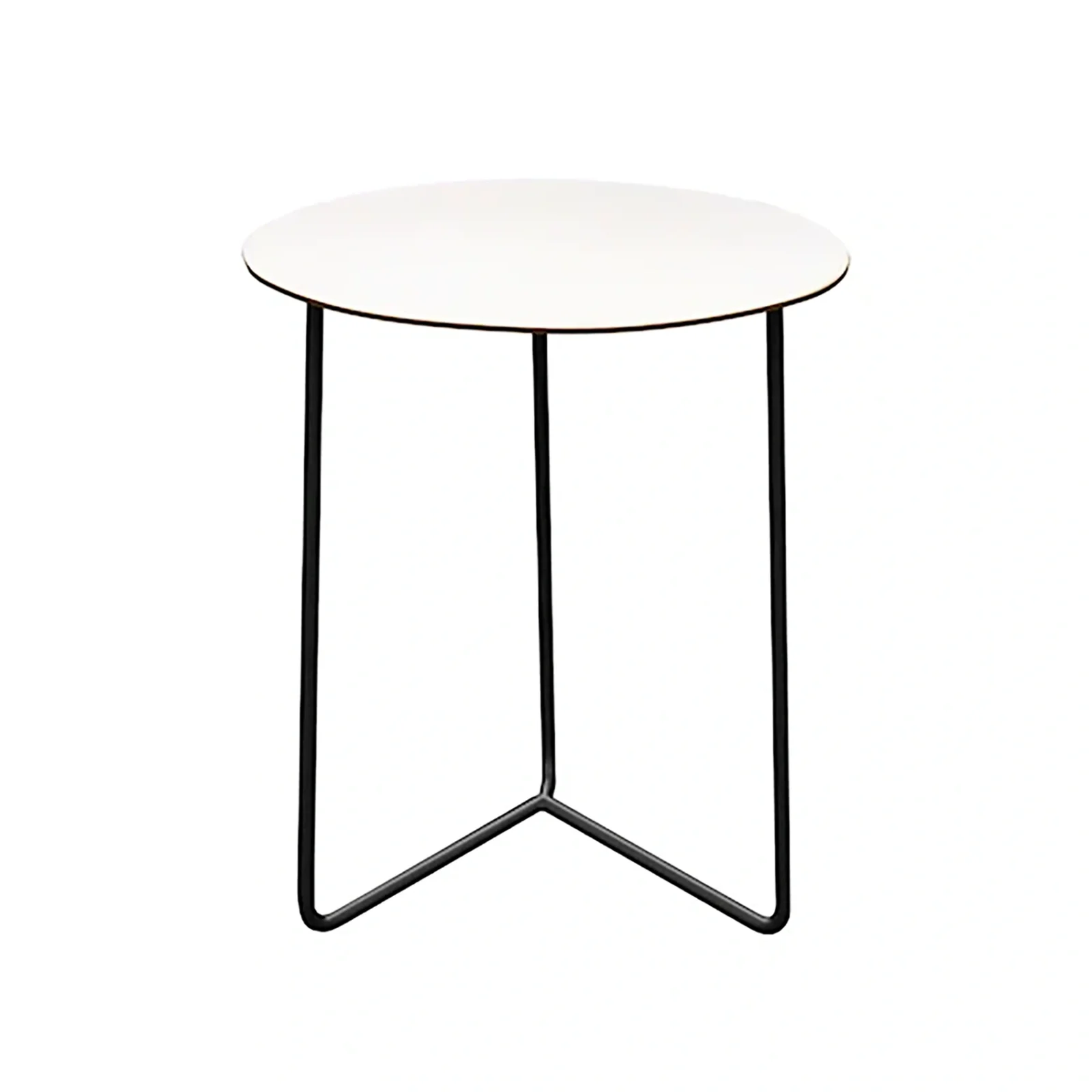 High-Tech bord vit/svart Ø60 cm