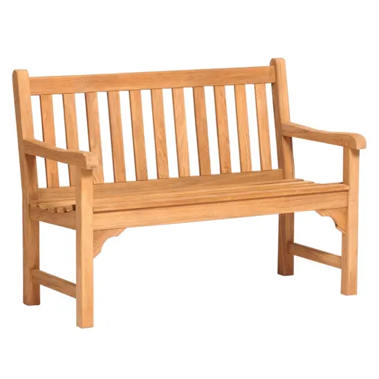 Anna teakbänk i storleken 120 cm.