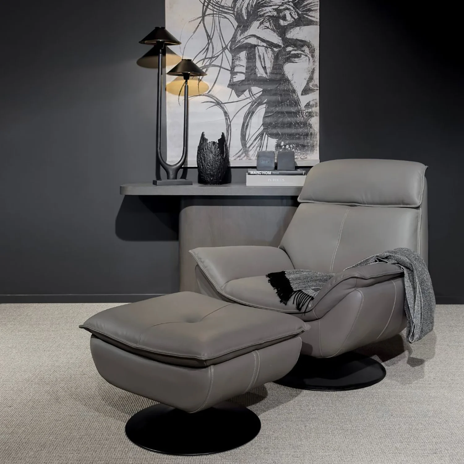 Tribeca snurrfåtölj soft taupe