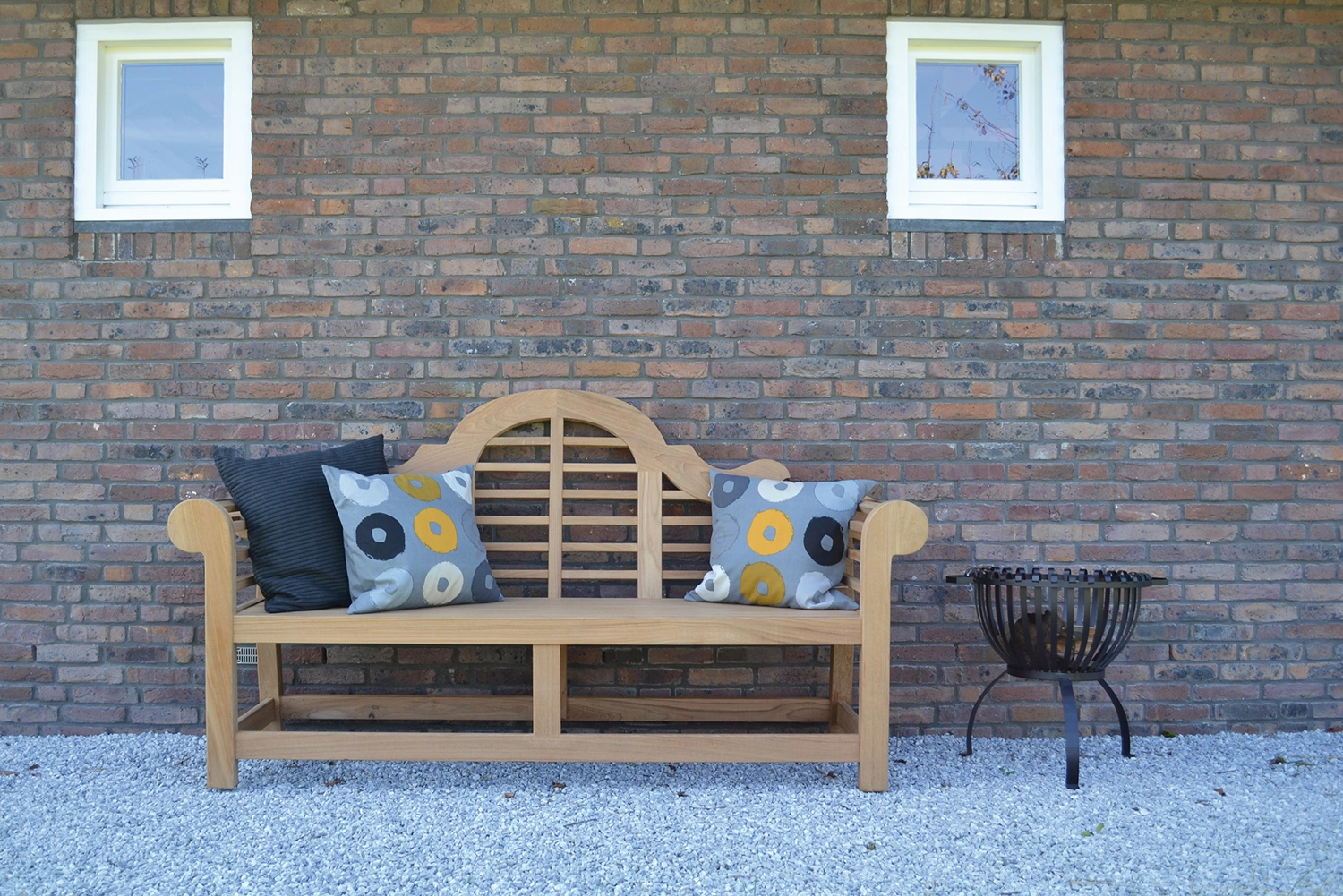 Wilhelmina Lutyens trädgårdssoffa teak, 200 cm