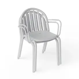 Fred's karmstol ljusgrå, 2-pack