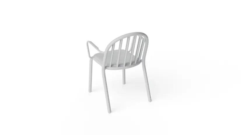 Fred's karmstol ljusgrå, 2-pack