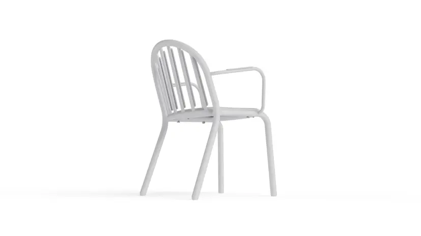 Fred's karmstol ljusgrå, 2-pack