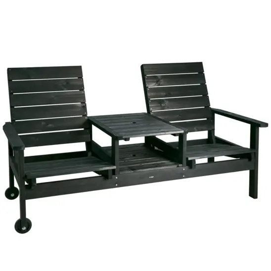 Du och Ja 2-sitssoffa svart